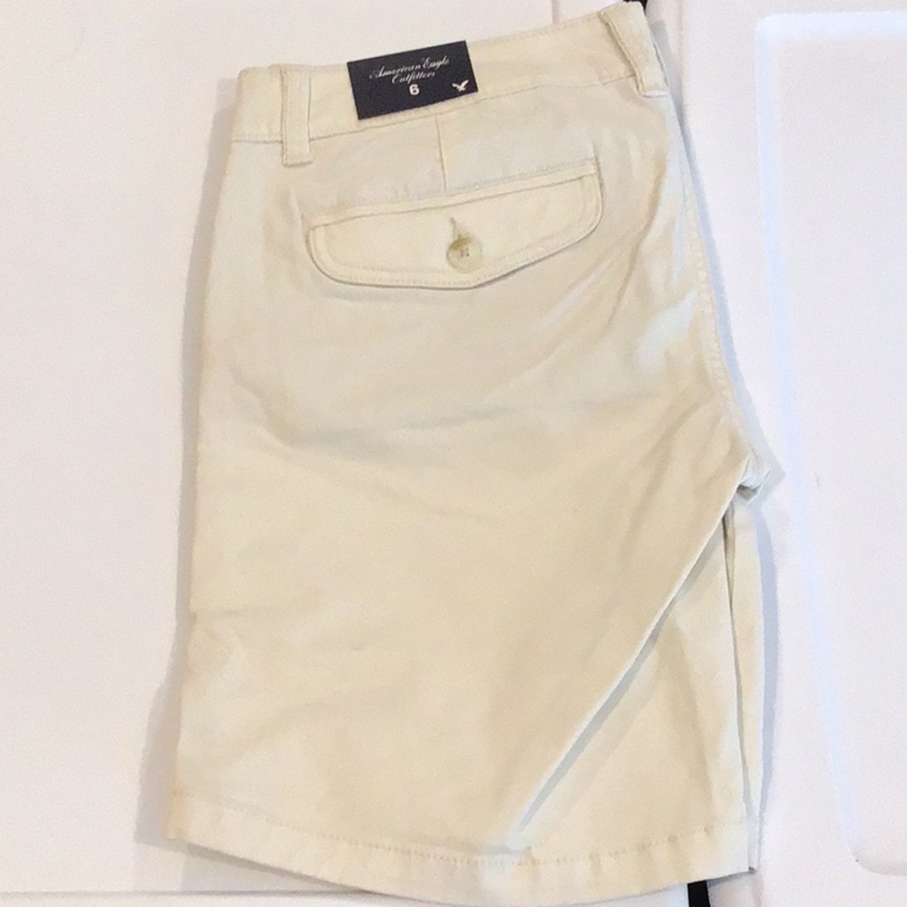 NWT AEO American Eagle Twill Bermuda Shorts 6